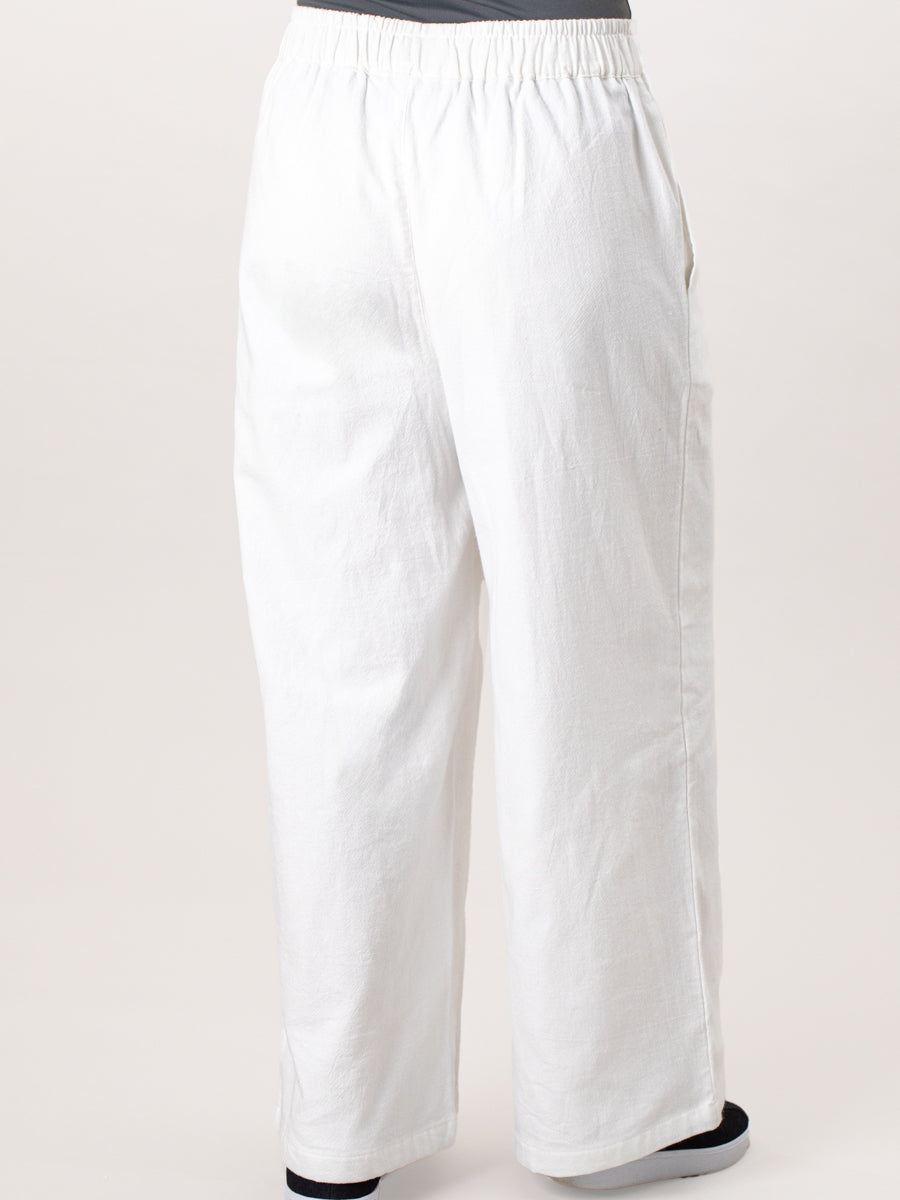 100% Cotton Supersoft Movement Pant - White