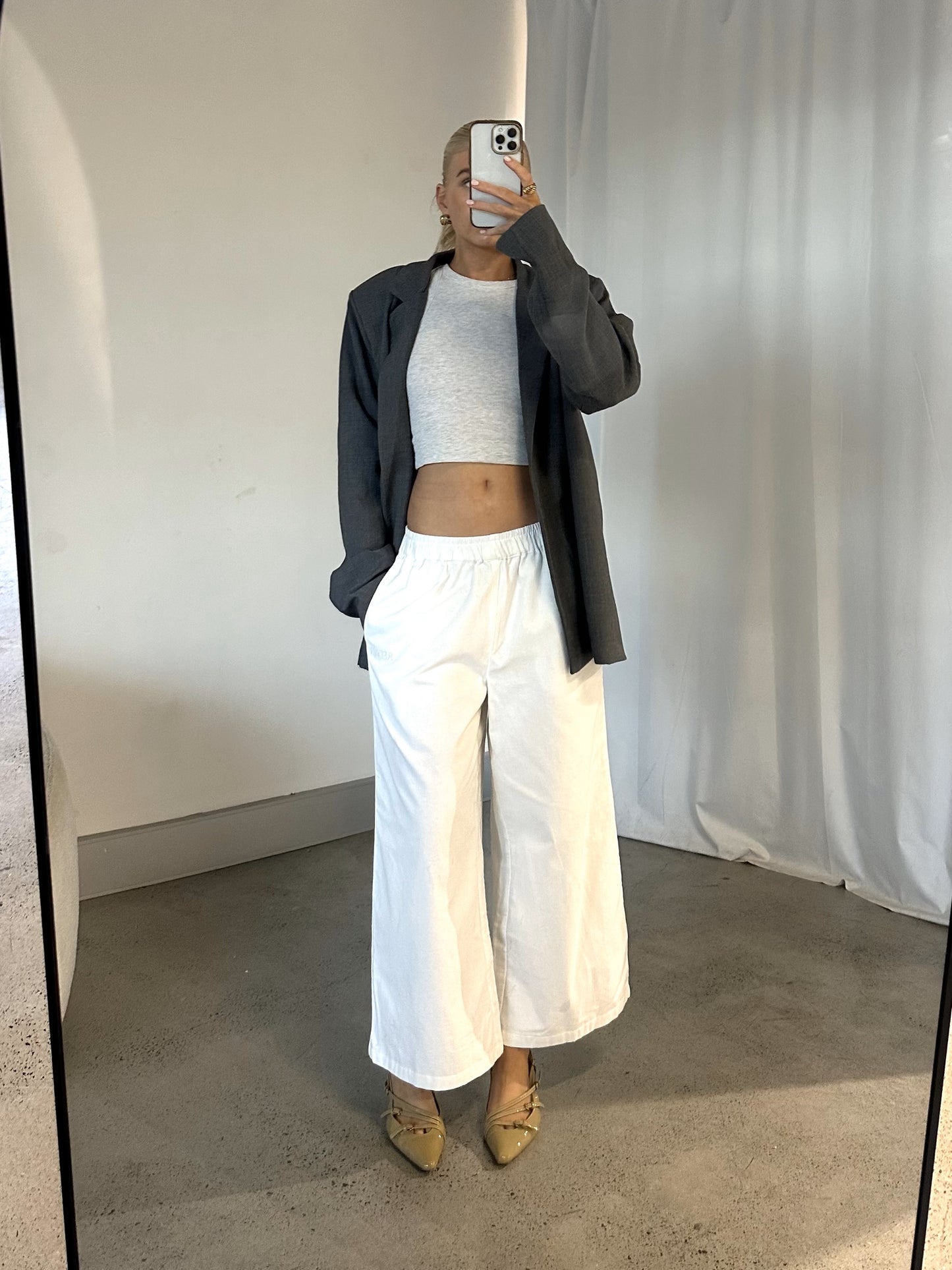 100% Cotton Supersoft Movement Pant - White