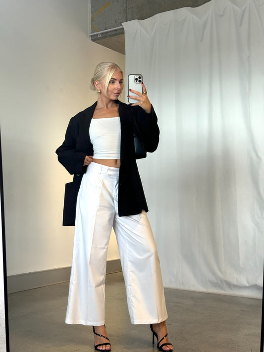 Classic Corporate Pant - White