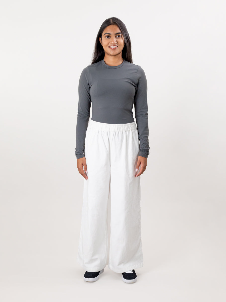 100% Cotton Supersoft Movement Pant - White