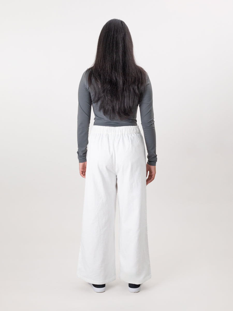 100% Cotton Supersoft Movement Pant - White