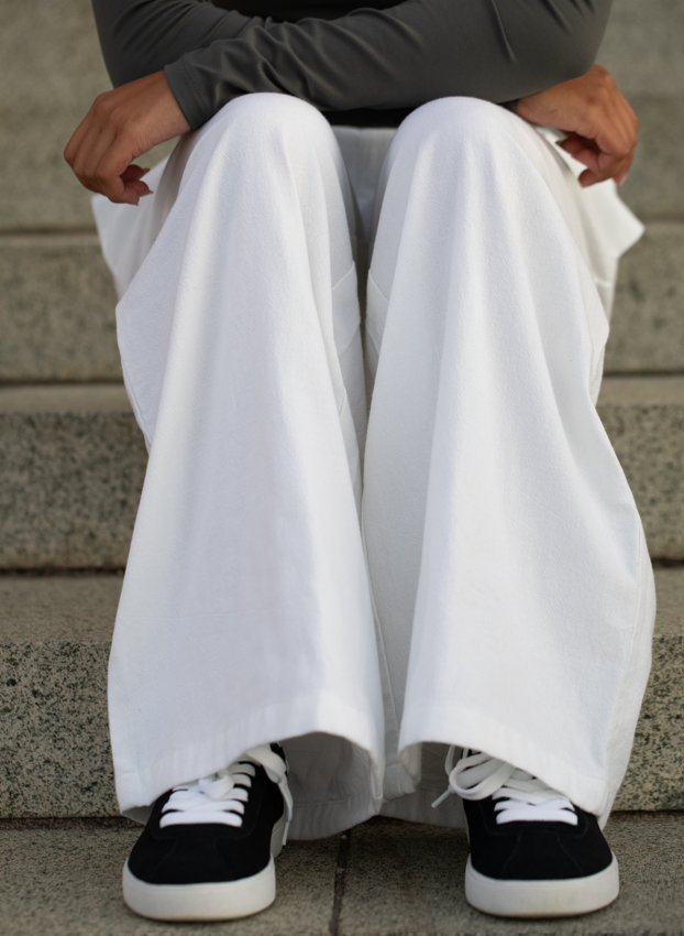 100% Cotton Supersoft Movement Pant - White
